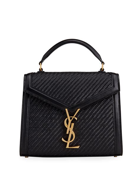 cassandra ysl woven leather mini top-handle bag|CASSANDRA Mini top handle bag in grain de poudre embossed .